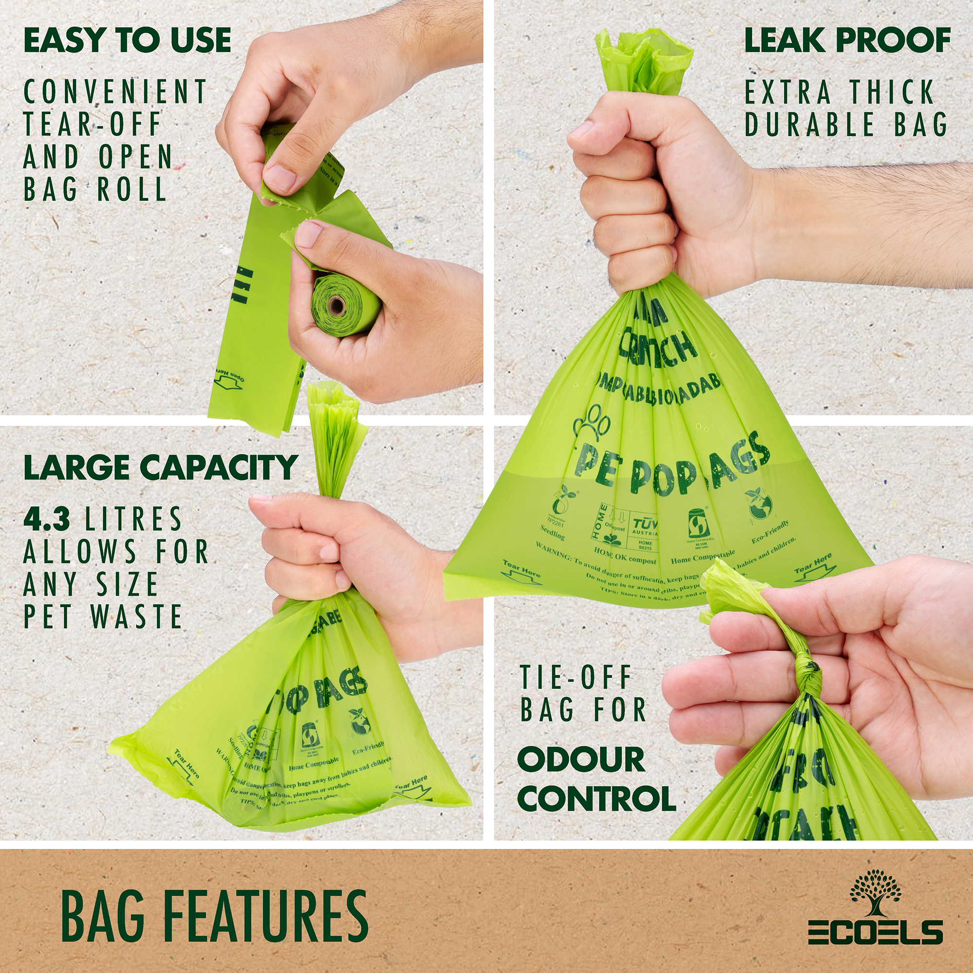 16 Rolls Compostable Dog Poo Bags - 240 Bags - Image 3
