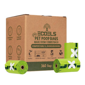 24 Rolls Compostable Dog Poo Bags - 360 Bags